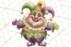 Cute Mardi Gras Characters PNG Kids Animals Carnival Clipart Product Image 5