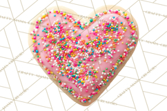Rainbow Sprinkle Valentine Dessert Clipart PNG Product Image 4