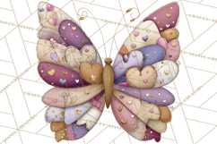 Valentine Butterfly Clipart, Heart Wing PNG Graphics Product Image 4