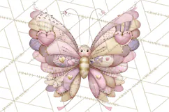 Valentine Butterfly Clipart, Heart Wing PNG Graphics Product Image 5