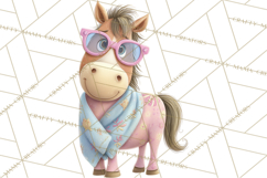 Farm Animals Pool Party Clipart, Summer Farm Animals PNG Product Image 5