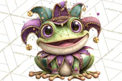 Cute Mardi Gras Characters PNG Kids Animals Carnival Clipart Product Image 5
