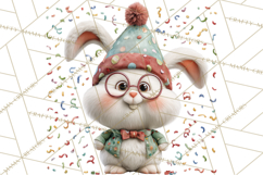 Cute New Year Clipart, Cartoon Animal New Year PNG Product Image 2