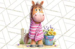 Farm Animals Pool Party Clipart, Summer Farm Animals PNG Product Image 3