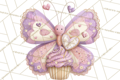 Valentine Butterfly Clipart, Heart Wing PNG Graphics Product Image 4