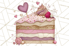 Valentine Tea Party Clipart, Romantic Teapot and Cup PNG Product Image 4