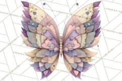 Valentine Butterfly Clipart, Heart Wing PNG Graphics Product Image 5