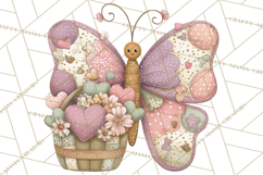 Valentine Butterfly Clipart, Heart Wing PNG Graphics Product Image 2