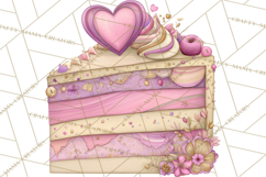 Valentine Tea Party Clipart, Romantic Teapot and Cup PNG Product Image 2