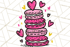 Bubblegum Pop Valentine Clipart PNG Hearts Candy Cupcakes Product Image 4