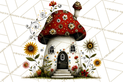 Forest Friends Woodland Animals PNG Clipart Mushrooms Art Product Image 4