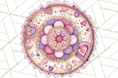 Valentine Tea Party Clipart, Romantic Teapot and Cup PNG Product Image 4