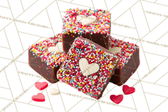 Rainbow Sprinkle Valentine Dessert Clipart PNG Product Image 5