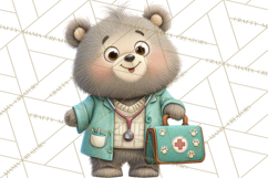 Woodland Animal Doctor Clipart Cute Pediatric Vet PNG Product Image 5