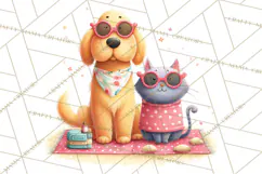Farm Animals Pool Party Clipart, Summer Farm Animals PNG Product Image 2