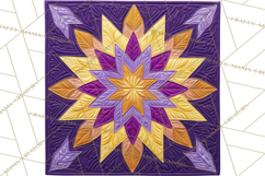 Quilt Squares Clipart PNG Rustic Patchwork Product Image 3