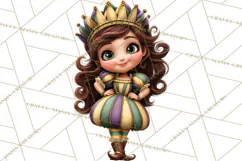 Cute Mardi Gras Characters PNG Kids Animals Carnival Clipart Product Image 4