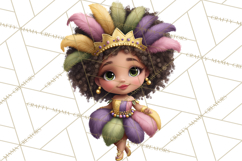 Cute Mardi Gras Characters PNG Kids Animals Carnival Clipart Product Image 5
