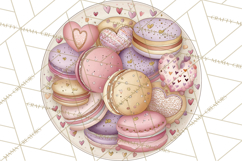 Valentine Tea Party Clipart, Romantic Teapot and Cup PNG Product Image 5