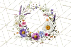 Charming Wildflower Market Floral Clipart PNG Product Image 5