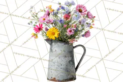 Charming Wildflower Market Floral Clipart PNG Product Image 2