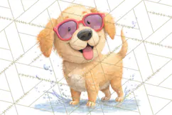 Farm Animals Pool Party Clipart, Summer Farm Animals PNG Product Image 2