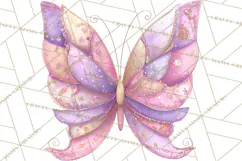 Valentine Butterfly Clipart, Heart Wing PNG Graphics Product Image 3