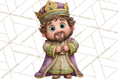 Cute Mardi Gras Characters PNG Kids Animals Carnival Clipart Product Image 3