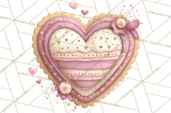 Valentine Tea Party Clipart, Romantic Teapot and Cup PNG Product Image 4