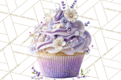 Easter Cupcakes Clipart, Pastel Easter Desserts, Bakery Png Product Image 4