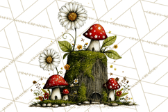 Forest Friends Woodland Animals PNG Clipart Mushrooms Art Product Image 5