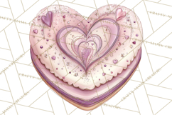 Valentine Tea Party Clipart, Romantic Teapot and Cup PNG Product Image 5