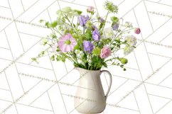 Charming Wildflower Market Floral Clipart PNG Product Image 5