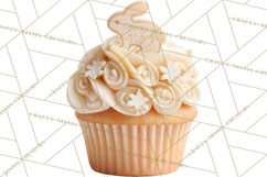 Easter Cupcakes Clipart, Pastel Easter Desserts, Bakery Png Product Image 5