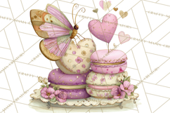 Valentine Butterfly Clipart, Heart Wing PNG Graphics Product Image 5