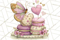 Valentine Butterfly Clipart, Heart Wing PNG Graphics Product Image 5
