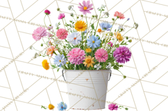 Charming Wildflower Market Floral Clipart PNG Product Image 2