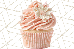 Easter Cupcakes Clipart, Pastel Easter Desserts, Bakery Png Product Image 4