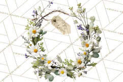 Charming Wildflower Market Floral Clipart PNG Product Image 4
