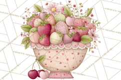 Valentine Tea Party Clipart, Romantic Teapot and Cup PNG Product Image 5