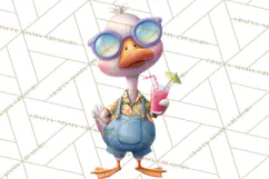 Farm Animals Pool Party Clipart, Summer Farm Animals PNG Product Image 5