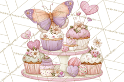 Valentine Butterfly Clipart, Heart Wing PNG Graphics Product Image 2