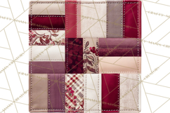 Quilt Squares Clipart PNG Rustic Patchwork Product Image 2