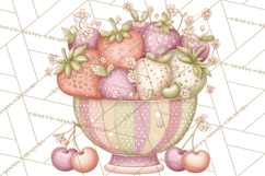 Valentine Tea Party Clipart, Romantic Teapot and Cup PNG Product Image 2