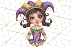 Cute Mardi Gras Characters PNG Kids Animals Carnival Clipart Product Image 3
