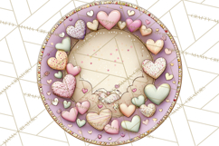 Valentine Tea Party Clipart, Romantic Teapot and Cup PNG Product Image 3