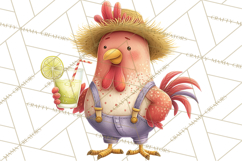 Farm Animals Pool Party Clipart, Summer Farm Animals PNG Product Image 4