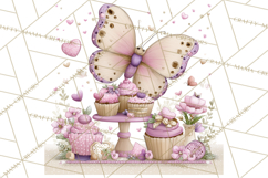 Valentine Butterfly Clipart, Heart Wing PNG Graphics Product Image 4