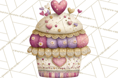 Valentine Tea Party Clipart, Romantic Teapot and Cup PNG Product Image 5