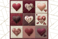 Quilt Squares Clipart PNG Rustic Patchwork Product Image 2